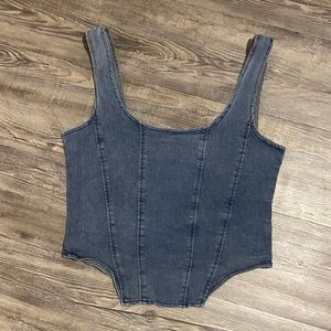 Blue Jean corset top